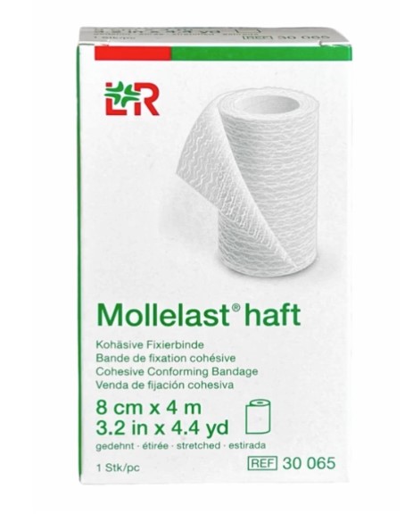 Bandă de susținere coezivă Mollelast pentru broderie 8 cm x 4 m, 1 buc.